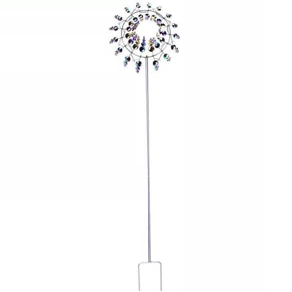 37 in. Colorful Metal Wind Powered Spinner