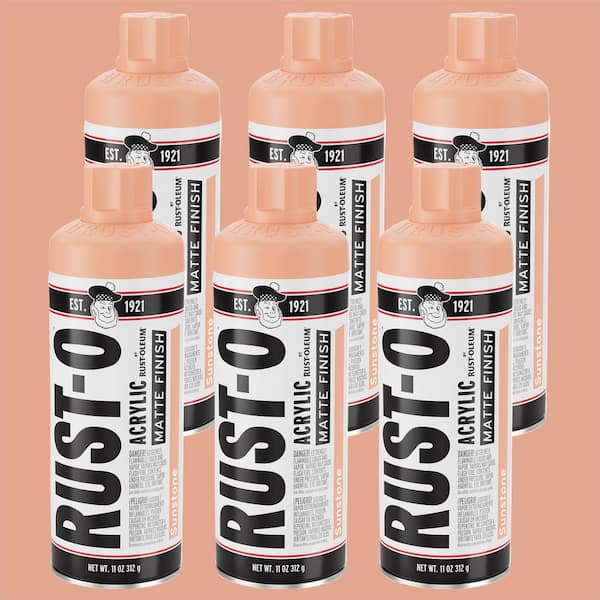 Unbranded 11 oz. Rust-O Matte Sunstone Spray Paint (Case of 6)
