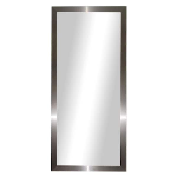 Unbranded Oversized Silver Composite Rustic Mirror (71 in. H X 32 in. W)