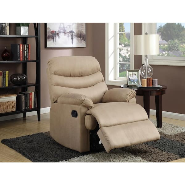 Unbranded Anthony 35 in. Width Big and Tall Mocha Microfiber Wall Hugger Recliner