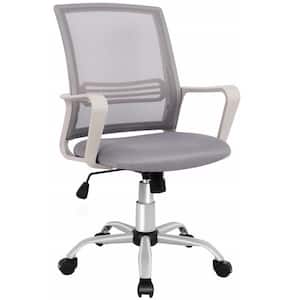 Gray Ergonomic Office Mesh Computer Desk Swivel Task Chair