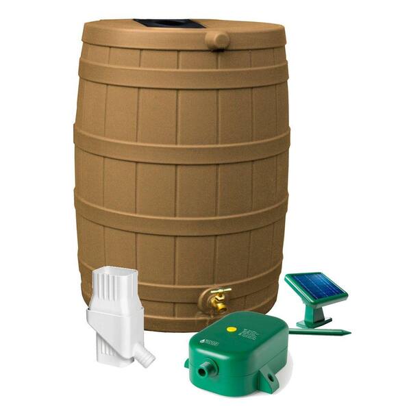 Rain Wizard 50 gal. Khaki 31 in. Eco Kit