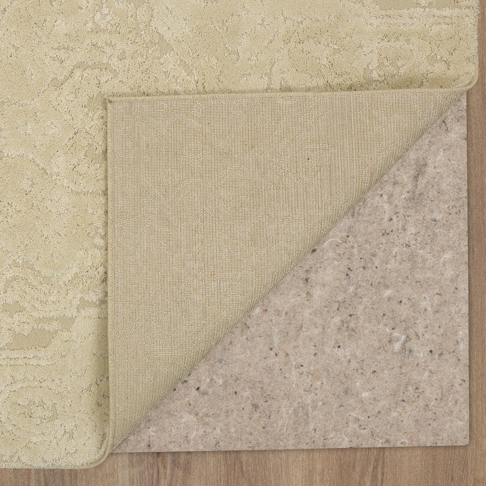 Francesca Cream Tufted Shag Area Rug, 3'4" x 5'
