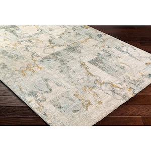Genos Gray 2 ft. x 3 ft. Abstract Indoor Area Rug