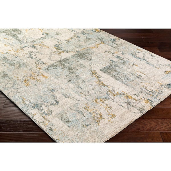 Genos Gray Doormat 3 ft. x 4 ft. Abstract Indoor Area Rug