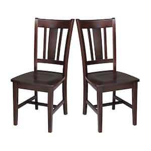 San Remo Rich Mocha Wood Dining Chair (Set of 2)