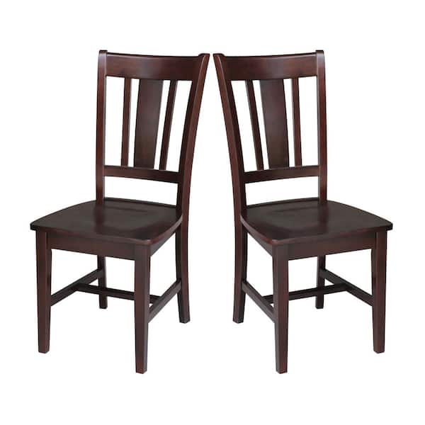 International Concepts San Remo Rich Mocha Wood Dining Chair (Set of 2)
