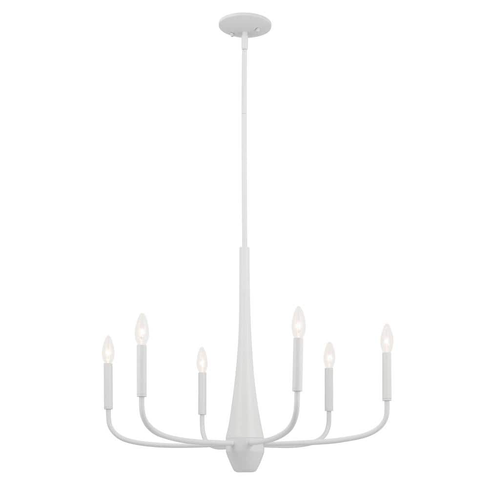 Kichler Lighting Deela 6 - Light Chandelier in  White