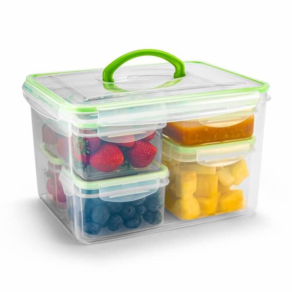 Sorbus Airtight Storage Containers with Snap-On Lids 12-Piece