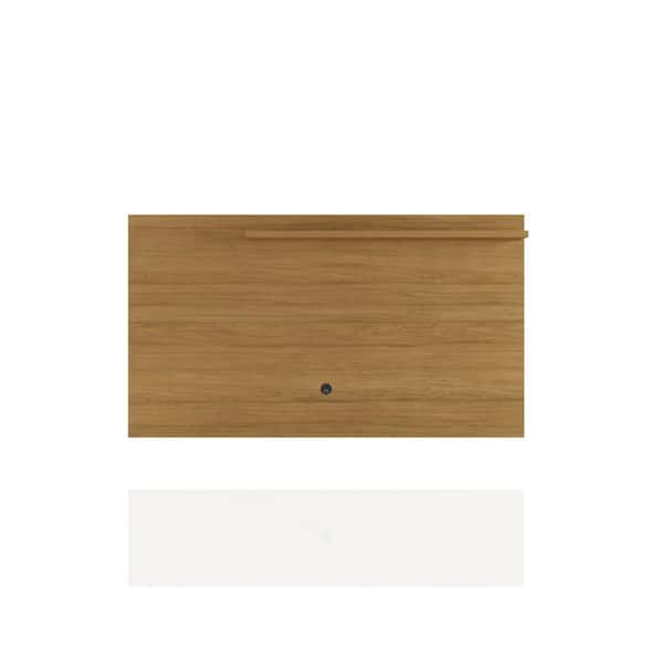 Luxor Liberty 63 in. Cinnamon Particle Board Entertainment Center Fits TVs Up to 50 in. with Cable Management