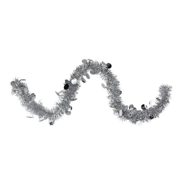 50ft. White Iridescent Tinsel Garland