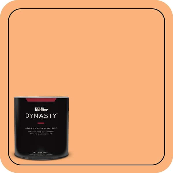 BEHR DYNASTY 1 qt. #P220-5 Fuzzy Peach Matte Interior Stain-Blocking Paint and Primer