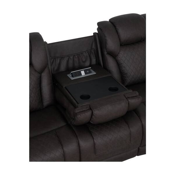 Acme Furniture Fern 86 in. Pillow Top Arm Microfiber Rectangle