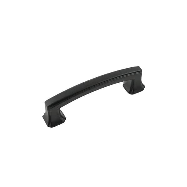 HICKORY HARDWARE Bridges 3 in. (76 mm) Matte Black Cabinet Pull (10-Pack)