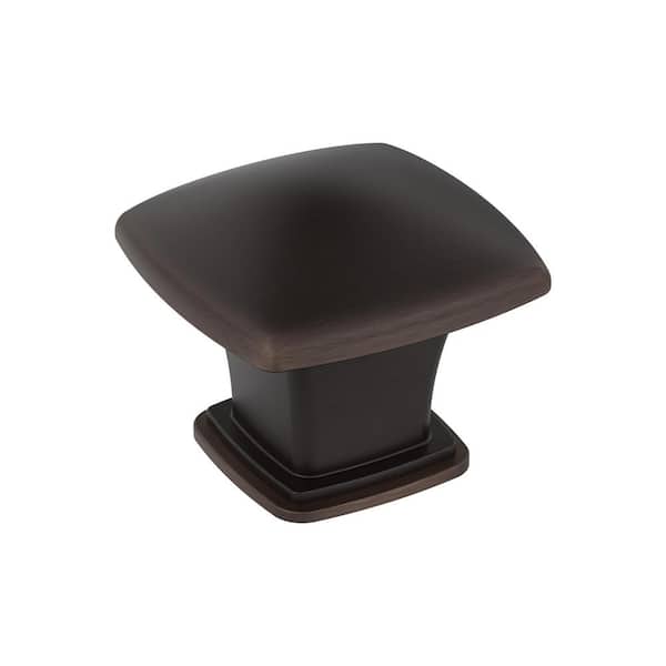 Amerock Garfield 1-3/16 in. Traditional Oil-Rubbed Bronze Square Cabinet Knob