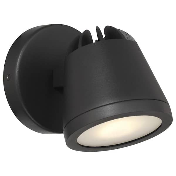 WeeGo 120-Volt Black Hardwired Outdoor Marine Grade Spotlight with No bulbs Included