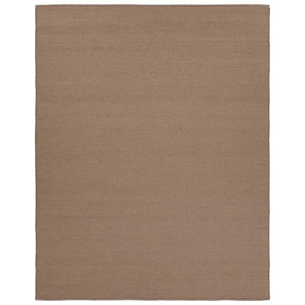 Jaipur Living Ryker 6 ft. x 9 ft. Taupe Solid Handmade Indoor/Outdoor Area Rug