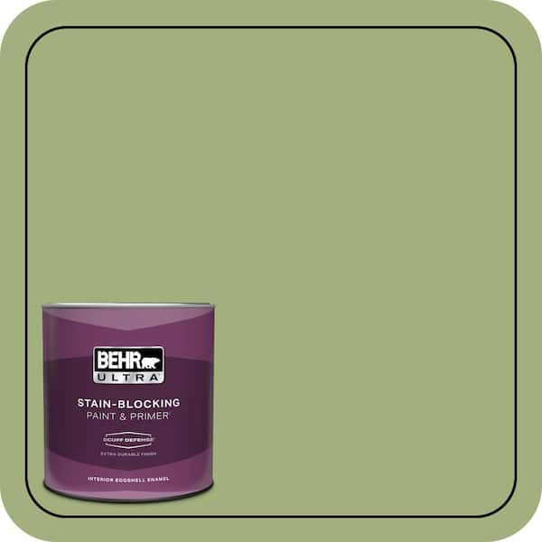 BEHR ULTRA 1 qt. #M360-5 Fresh Guacamole Extra Durable Eggshell Enamel Interior Paint & Primer