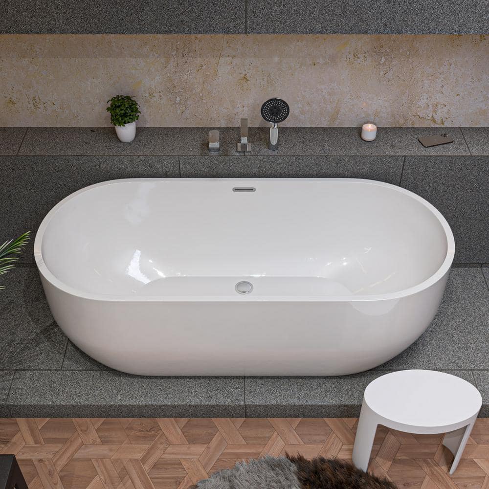 Polished Chrome Brass Deck Mounted Tub Filler with Handheld Shower
