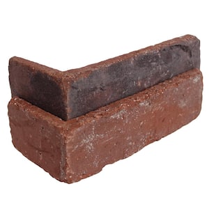 7.625 in. x 2.25 in. Rosewood Thin Brick Corners (Box of 25-Bricks)