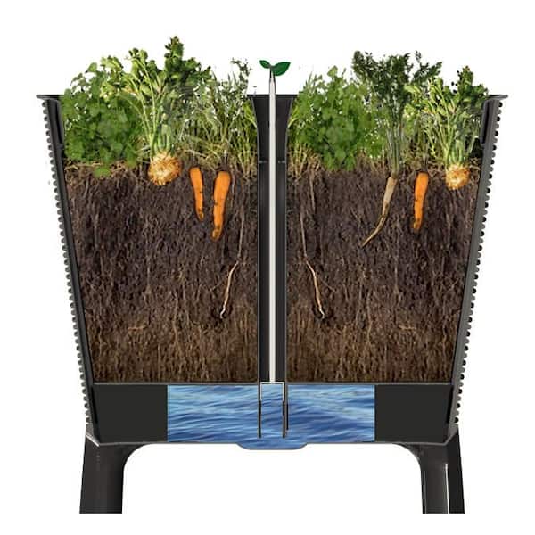 Keter - Easy Grow 44.9 in. W x 29.8 in. H Brown Raised Garden Bed