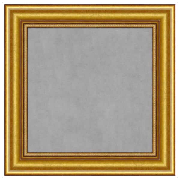 Amanti Art Townhouse Gold 16 in. x 16 in Framed Magnetic Board