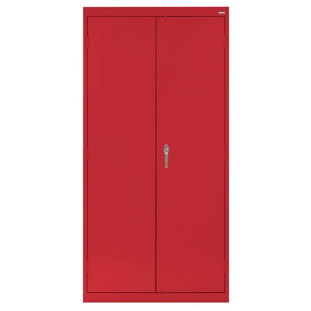 Classic Series Steel Freestanding Garage Cabinet in Red (36 in. W x 72 in. 