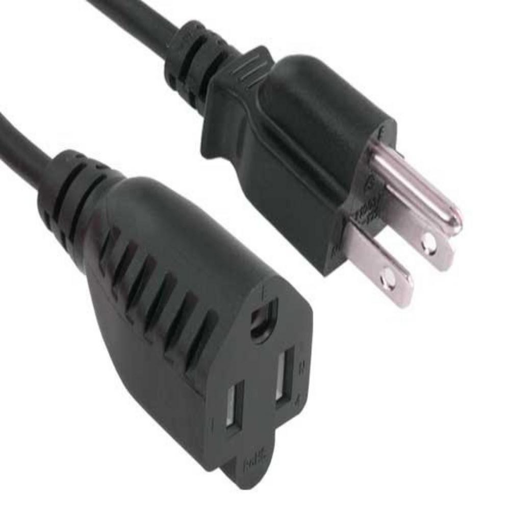 10 ft. Outlet Saver Power Extension Cord (NEMA 5-15P to NEMA 5-15R)