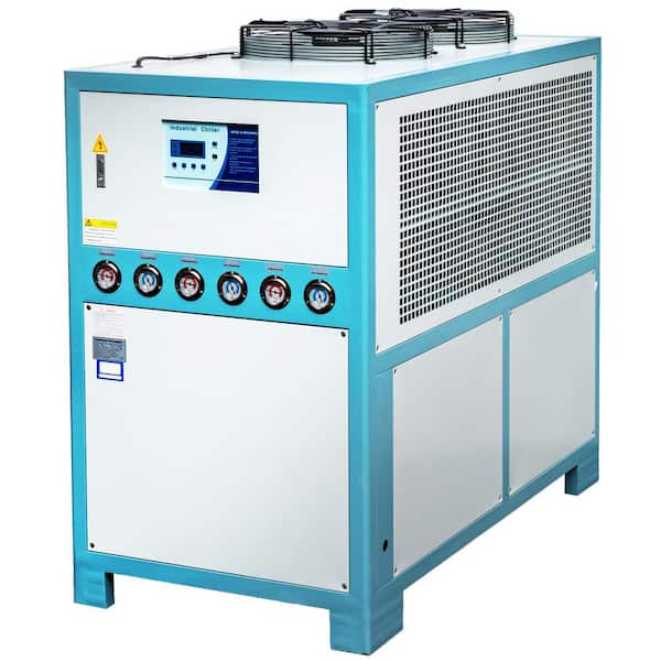 Water Chiller 15-Ton Industrial Chiller 15 HP Air-Cooled Water Chiller with Micro-Computer Control for Cooling Water