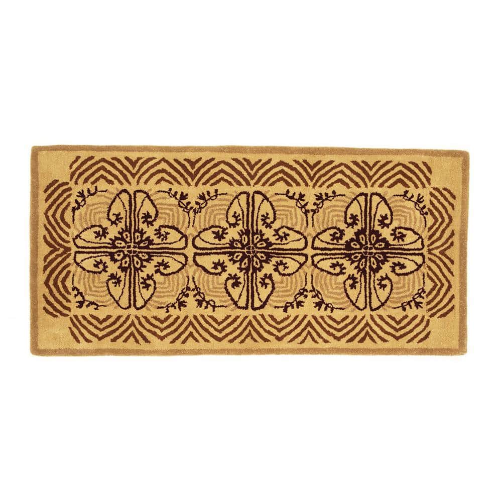 Art Deco Classic Rectangular Hearth Rug, 56 Inch Long, Cocoa price history on PriceWatchPro