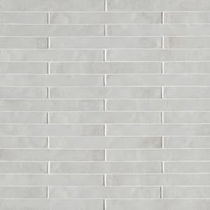 Flamenco Princess White Brick 2 in. x 18 in. Glossy Porcelain Floor and Wall Tile (8 sq. ft./Case)