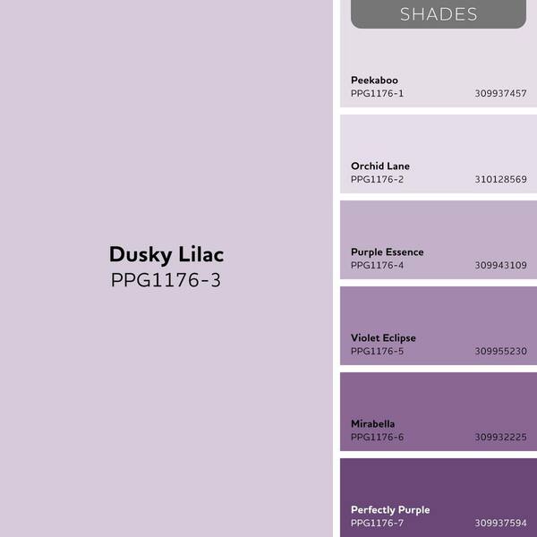 Glidden Premium 5 gal. PPG1176-3 Dusky Lilac Semi-Gloss Exterior Glidden Premium 5 gal. PPG1176-3 Dusky Lilac Semi-Gloss Exterior