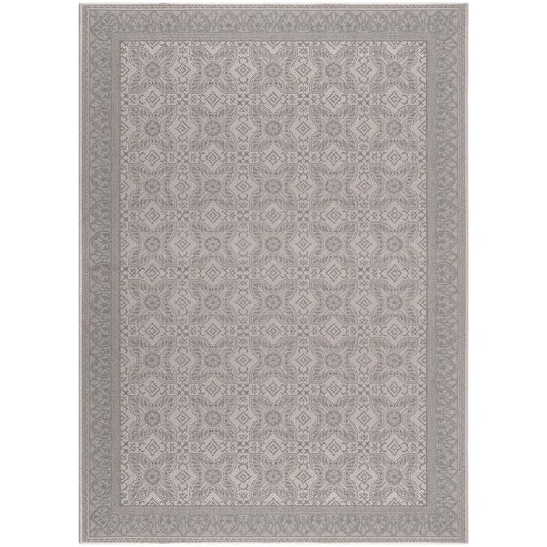 MH LONDON Milly Dove 5 ft. x 8 ft. Indoor/Outdoor Area Rug
