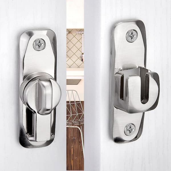 Barn Door Latch 90/180 Degree Gate Lock Zinc Alloy Right Angle