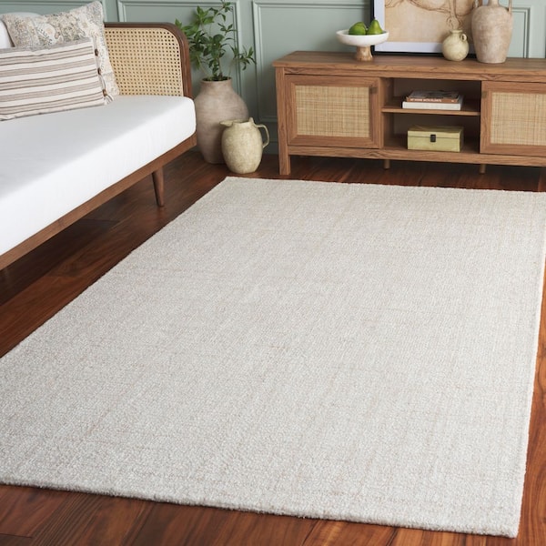 Abstract 5 ft. x 8 ft. Beige Classic Marle Area Rug