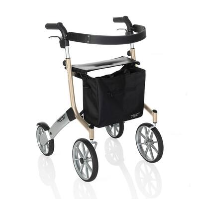 4-Wheels Let's Go Out Rollator with in Beige