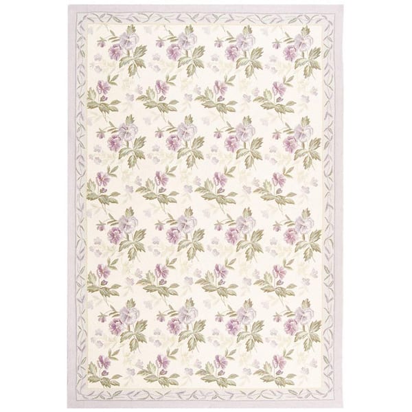 Chelsea 5 ft. x 8 ft. Ivory Geometric Floral Area Rug