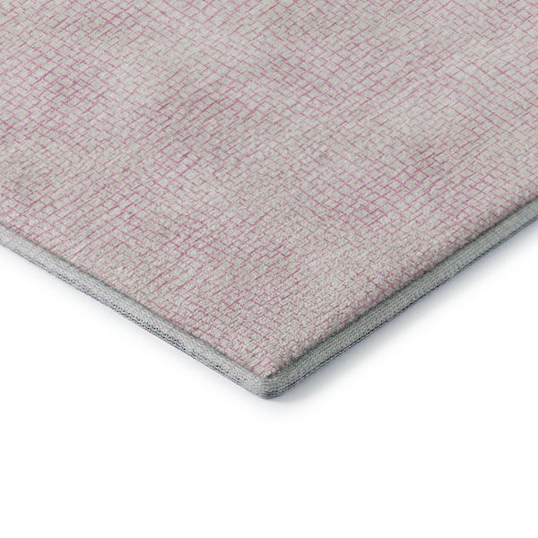 Mayfield Premium Machine Washable Abstract AMF1058 Pink 3 ft. x 5 ft. Area Rug
