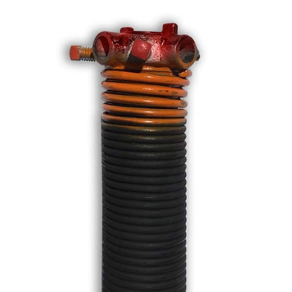DURA-LIFT 0.273 in. Wire x 2 in. D x 44 in. L Torsion Spring in Orange Right Wound Single for Sectional Garage Door