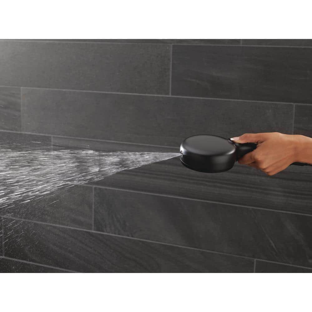 Matte Black Adjustable Handheld Shower with Slide Bar
