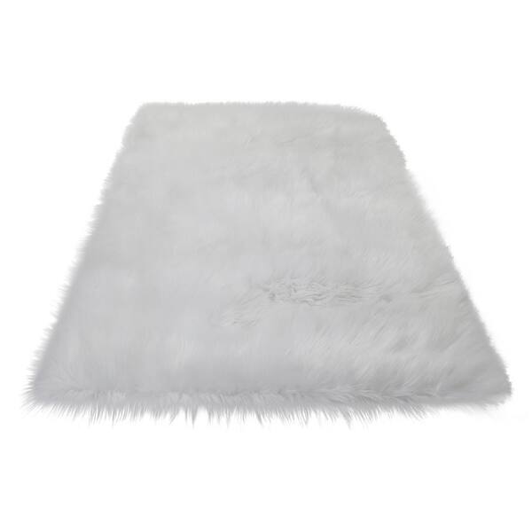 Amazing Rugs Cozy Collection 3x5, Fluffy White Rug