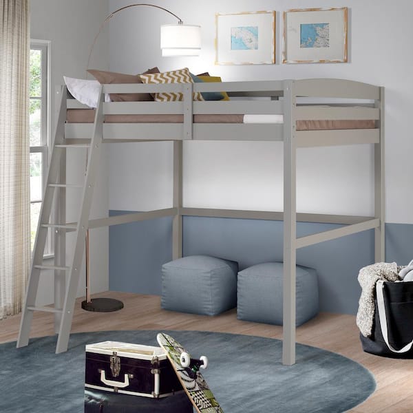 Camaflexi Tribeca Grey Full Size High, Full Loft Bunk Bed
