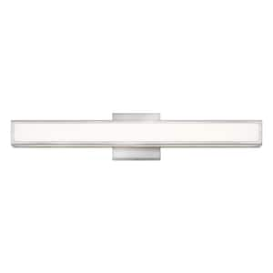 Hinkley Alto 24 in. 4-Light in Brushed Nickel Integrated LED Vanity Light with Invisimount  29-Watt  Bath