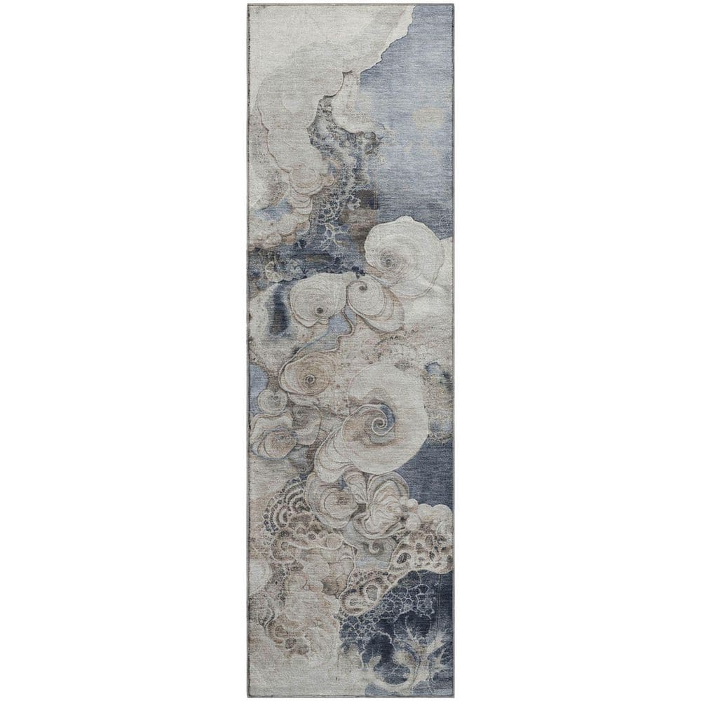 Mayfield Premium Machine Washable Abstract AMF1860 Ivory 2 ft. 3 in. x 7 ft. 6 in. Runner Rug price history on PriceWatchPro