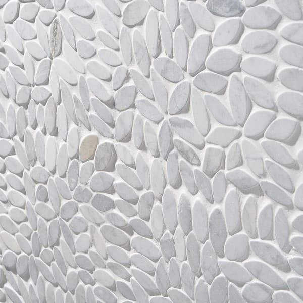 Ivy Hill Tile Countryside Flower Carrara 11.81 in. x 11.81