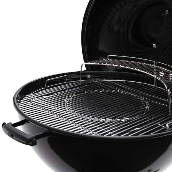 Master-Touch 26 in. Charcoal Grill in Black with Grill Cover