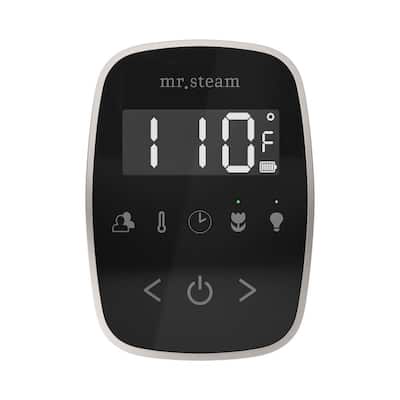 ButlerTouch Steam Shower Control Package with TempoTouch Control and Linear Steamhead in Brushed Nickel