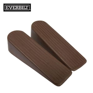 Brown Rubber Door Stops (2 per Pack)