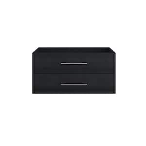 Napa 42 in. W x 20 in. D x 21 in. H Single Sink Bath Vanity Cabinet without Top in Black Ash, Wall Mounted
