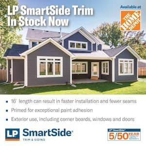 LP SmartSide 440 Series Cedar Texture Trim Application as 4 in. x 16 ft.